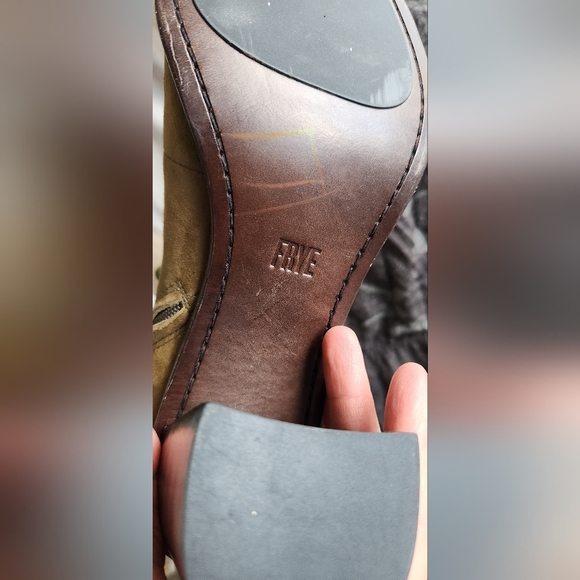 Frye Army Peep Lace Suede Bootie - Picture 3 of 6